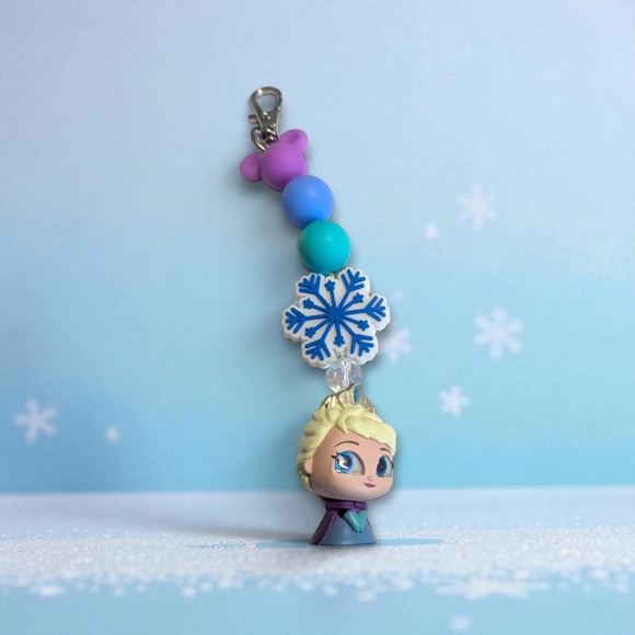 Disney Accessories - Handmade Elsa Frozen Bag Charm/ Keychain